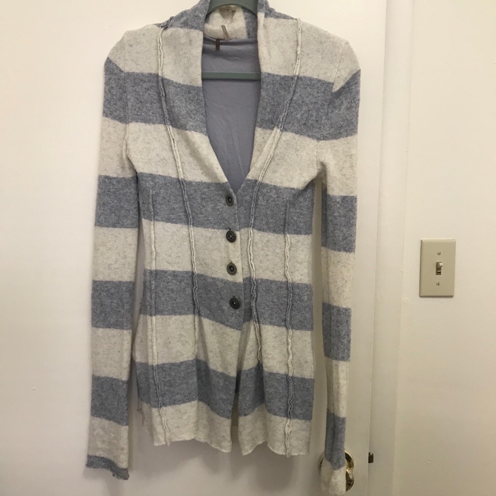 Free People Long Striped Sweater